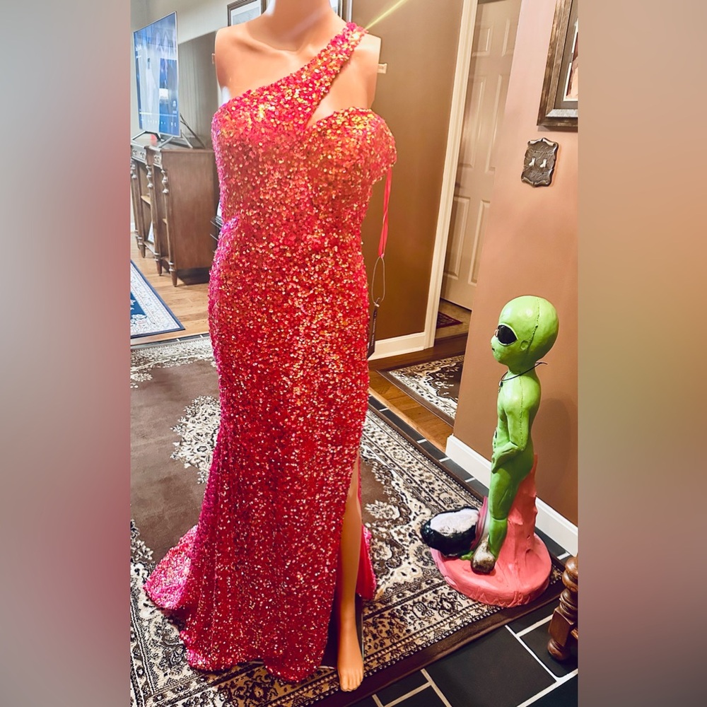Stunning Pink Sequin Gown